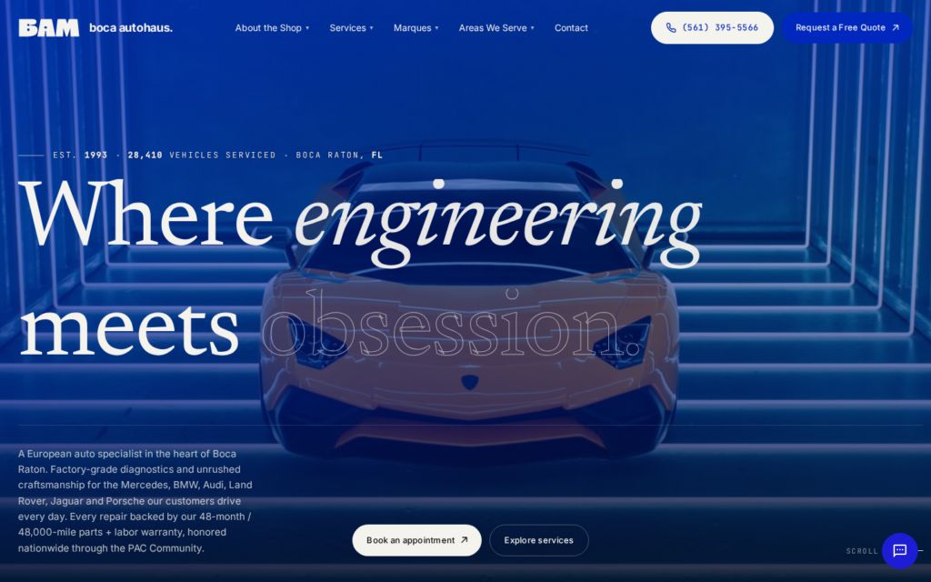 Boca Autohaus website